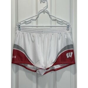 NWT Under Armour Game Day Collection Wisconsin Mesh Shorts Women's Size Large